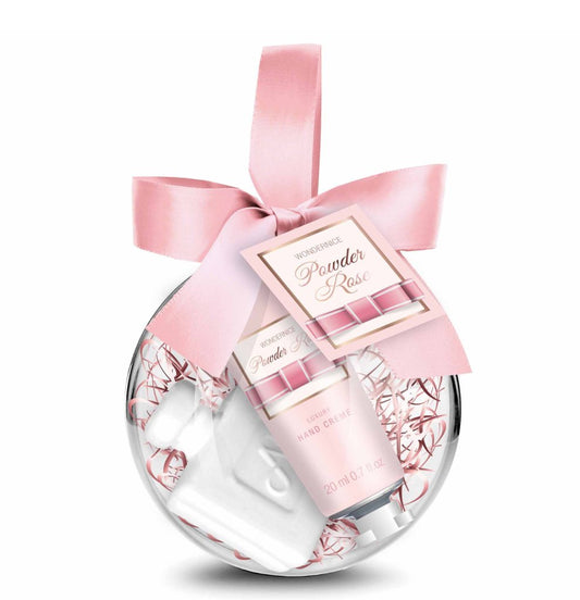 Boule cadeau rose poudre